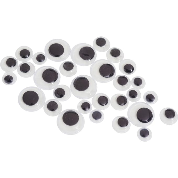 Creativ Company Wiggle Eyes Glow in the Dark Self Adhesive 30pcs.