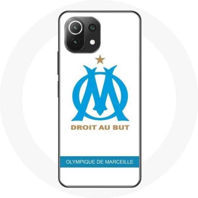 Coque - Olympique de Marseille - Mi 11 Lite - Souple - Logo - Blanc blanc
