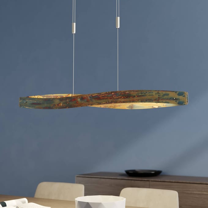 Quitani Lian LED hanglamp met geoxideerd oppervlak
