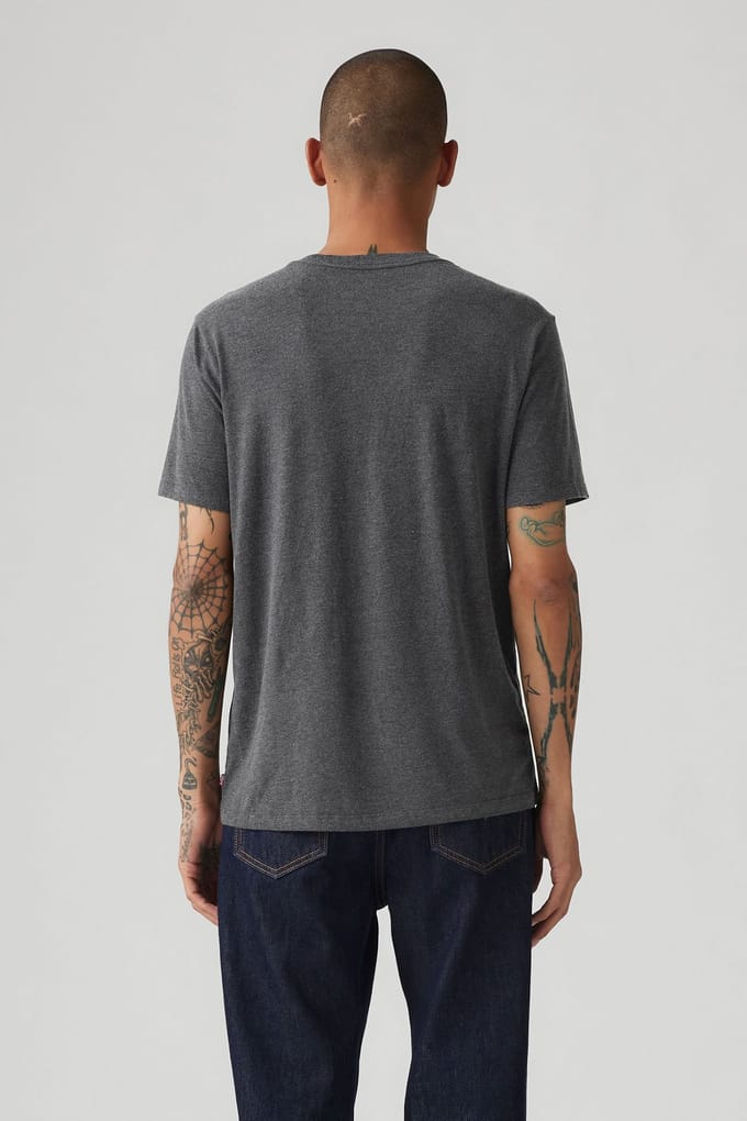 Levi's Graphic Crewneck Tee Batwing Logo Caviar Taglia: M | Magliette basic Outlet | Uomo