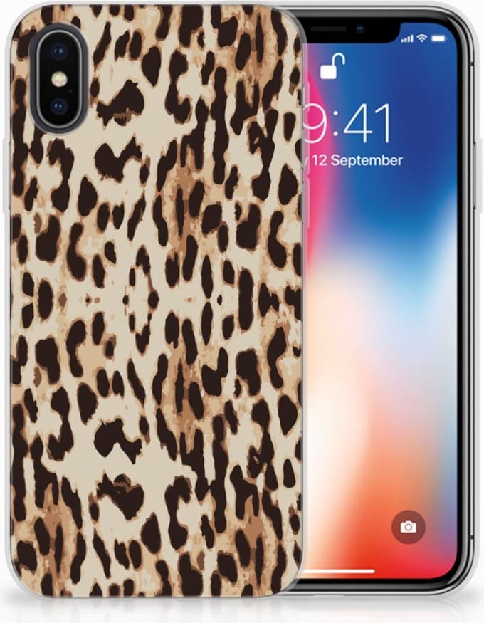 Apple iPhone X | Xs TPU Hoesje Leopard
