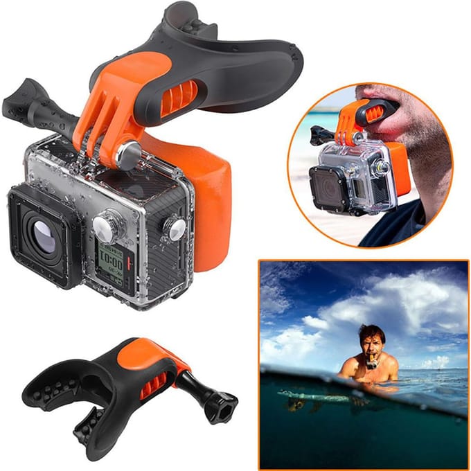 Mondhouder voor GoPro HERO 12/11/10/9/8/7/6/5/4 orange