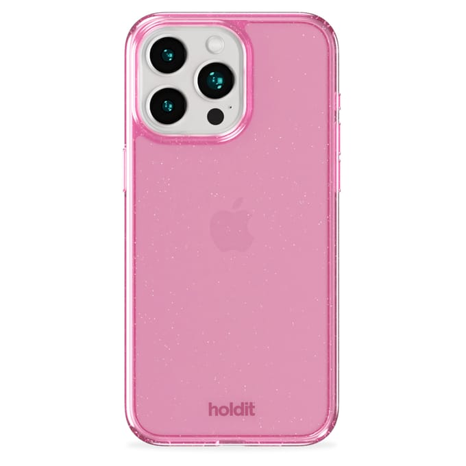 Holdit Glitter Case geschikt voor Apple iPhone 15 Pro - Roze