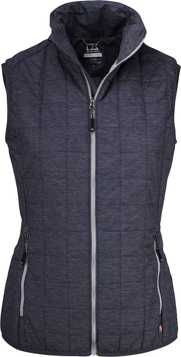 Cutter & Buck Rainier Vest Dames 351409 - Antraciet Navy Mélange - M