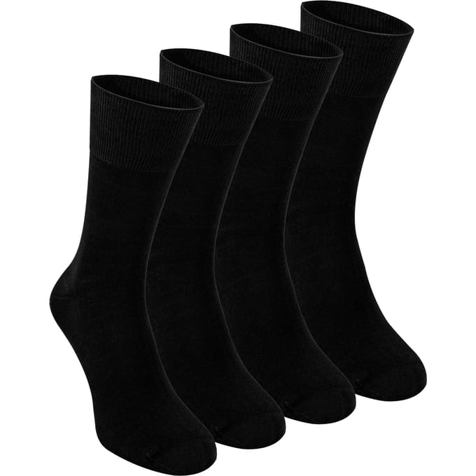 4 Paren Heren Bamboe Sensorische Sokken - Zachte Naadloze Comfort Sokken voor de Hele Dag