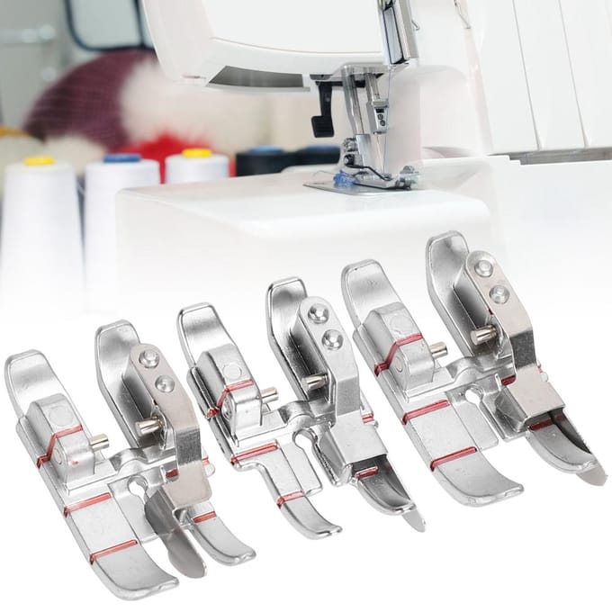 3 Pièces 14 pouces Pied de Quilting Spécial pour Machine à Coudre Multifonction Ménagère PFAFF Accessoires white