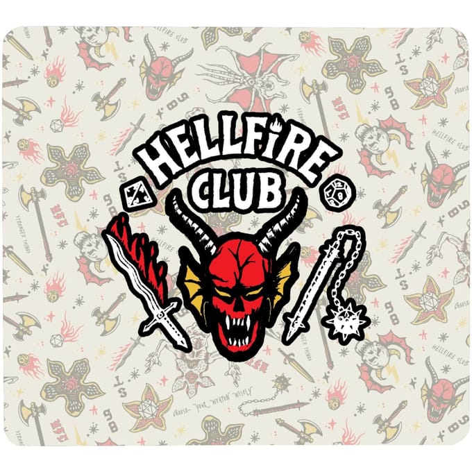 Stranger Things Hellfire Club Icons Gaming Mouse Mat - Small