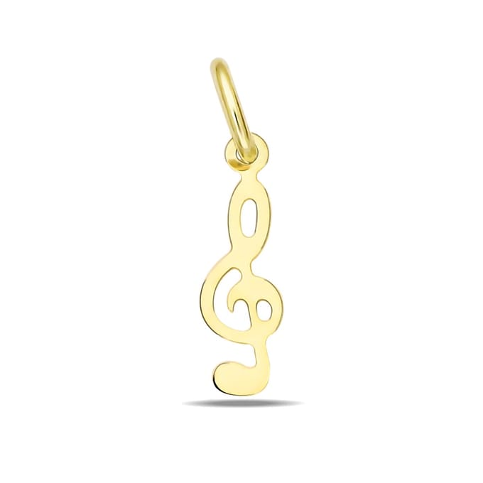 Juwelier Zwartevalk 9 karaat G sleutel hanger - 14.273
