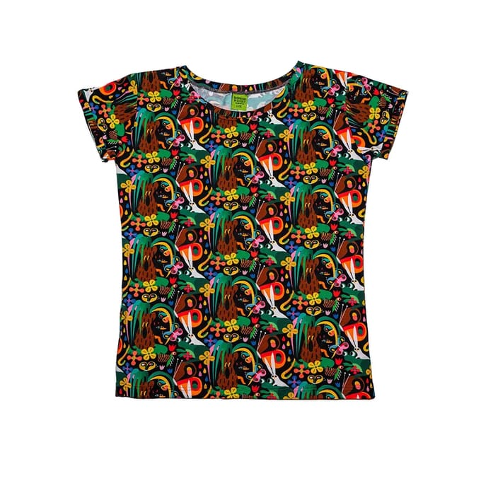 T-shirt dames Raspberry Republic Tropic Twist