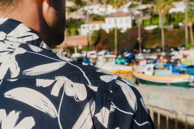 Tresanti Korte Mouw Overhemd Gugliemo Navy  M