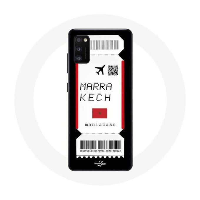 Coque pour Samsung Galaxy S20 plus Billet d'avion Marrakech Maroc