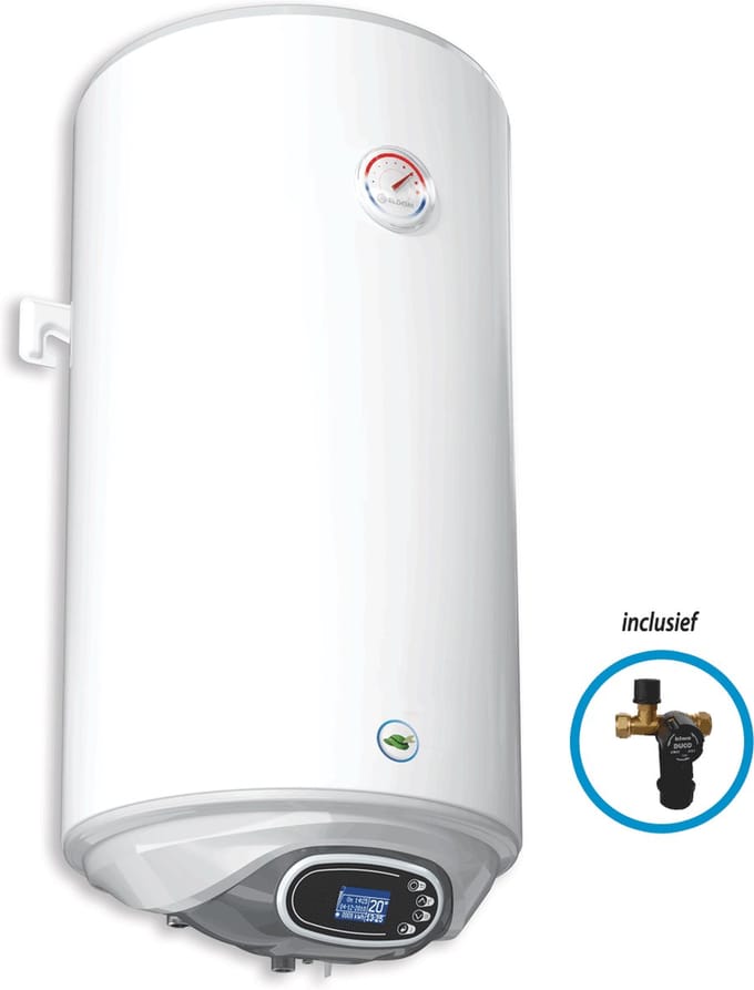 Galanta Green Hat Verticale elektrische boiler 50L, 2kW, met digitale bediening
