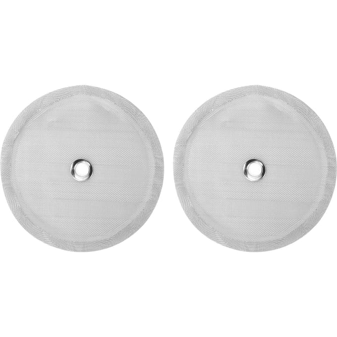 2 STUKS 100 Mesh Roestvrijstalen Filterscherm Vervanging voor Koffiepers Accessoire white