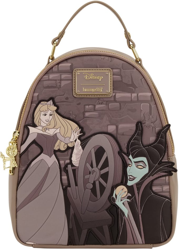 Loungefly - Disney Sleeping Beauty Spinning Wheel Mini Backpack / Rugtas