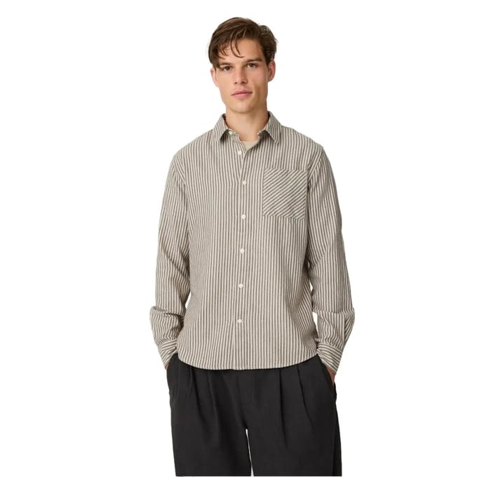 Langarm T-shirt biologisch katoen KnowledgeCotton Apparel Dune Stripe