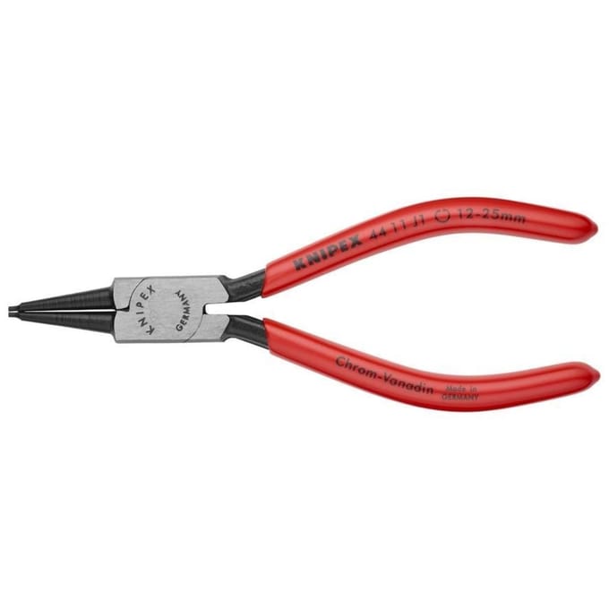 KNIPEX borgveertang J 1, voor binnenringen, boorgaten Ø 12-25 mm, rechte punten, chroom-vanadium-staal
