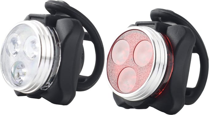 MYAMI - LED Fietslamp set - Fietsverlichting - 4 lichtstanden - USB oplaadbaar - Herlaadbaar - IP44