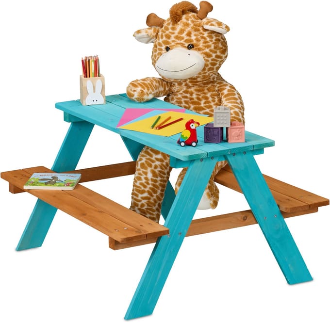 Picknicktafel kinderen - 51 x 90 x 78 cm - zithoogte: 28 cm - hout