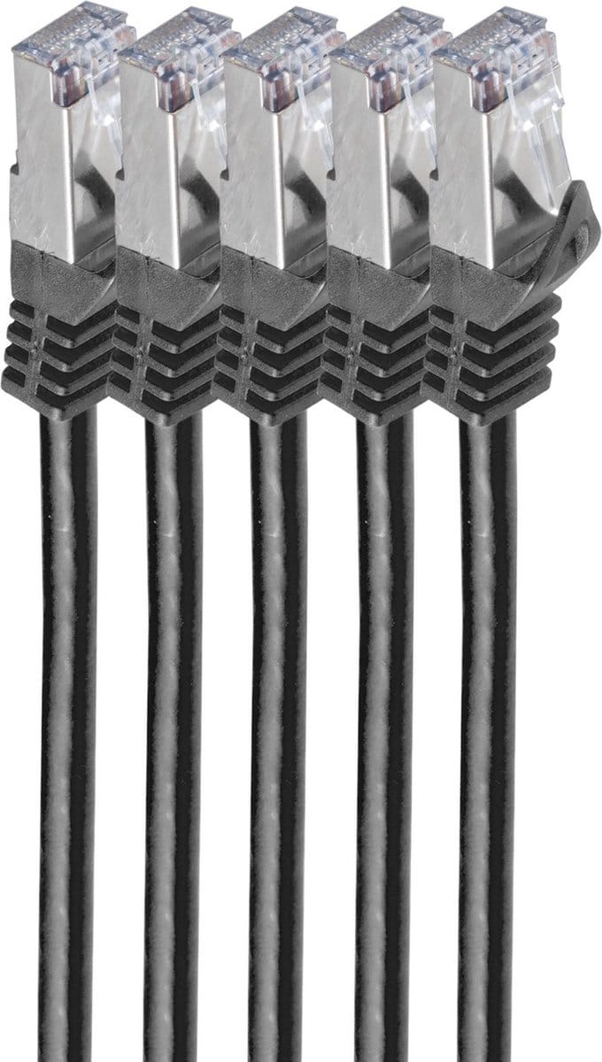 shiverpeaks BS75512-S-SET5 netwerkkabel Zwart 2 m Cat7 S/FTP (S-STP)