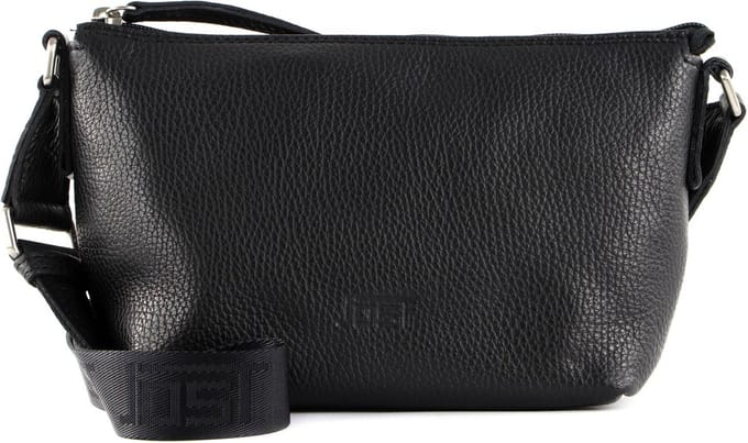 JOST Leren Schoudertas Vika Crossbody Bag Black Zwart