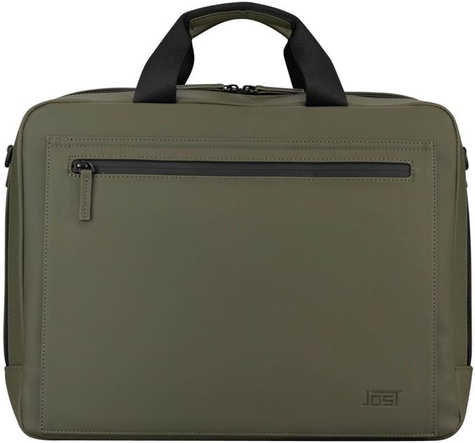Jost Halmstad Dames laptoptas - 13 inch - Werktas A4 - Imitatieleer - Groen
