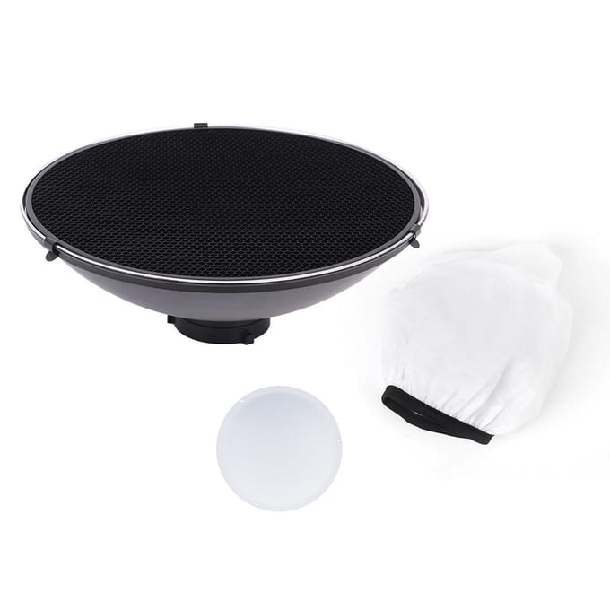 Studiofotografie 41 cm/16 inch Speedlite Stroboscoopverlichting Diffuser Beauty Dish Lampenkap Bowens gray