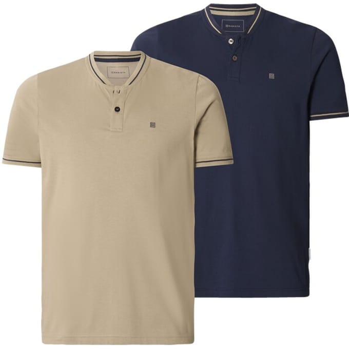 Babista herren Poloshirts, Set Van 2 - 60/62 - beige - Plus Size