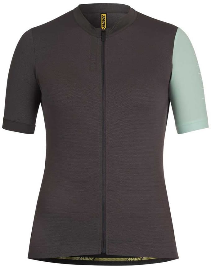 Mavic Essential Korte Mouw Wielertrui Grijs L Vrouw