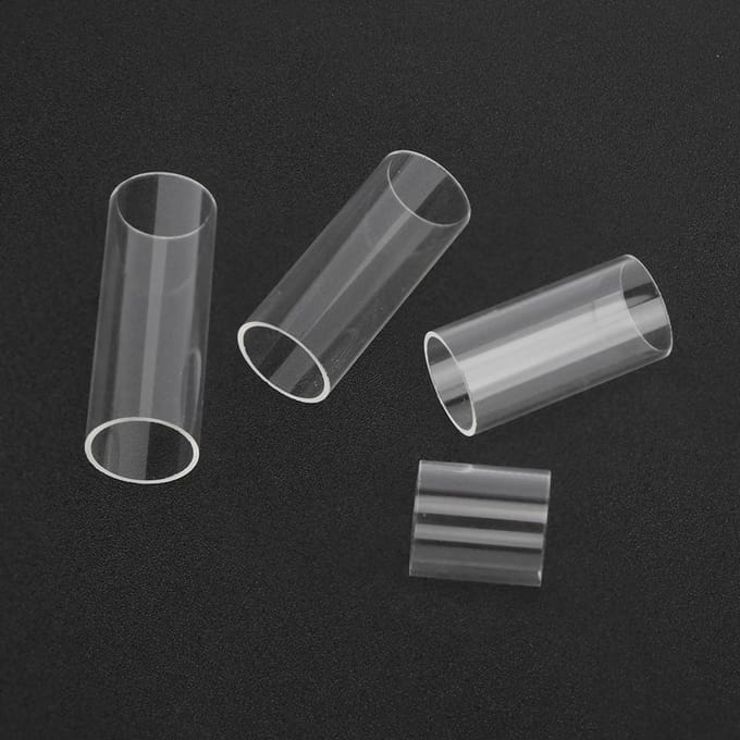Gitaar Slide Transparant Glas Bas Duurzaam Snaar Slides Cilinder Heldere Klank StaafSet gray