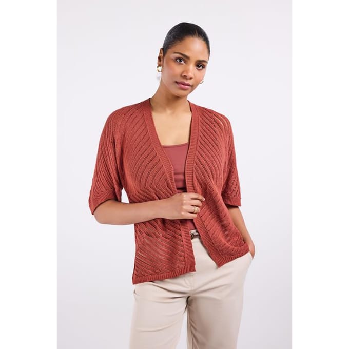 DIDI Dames Cardigan June Barn red maat 34/36