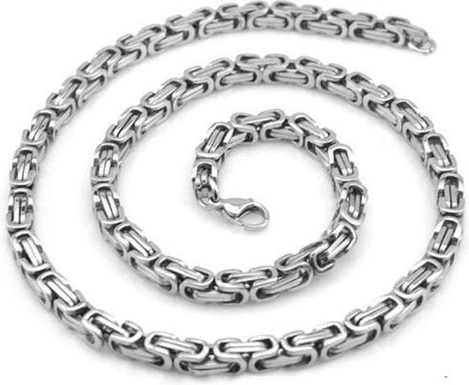 Koningsketting - Edelstaal - Stalen Ketting - Ø6mm / 60cm