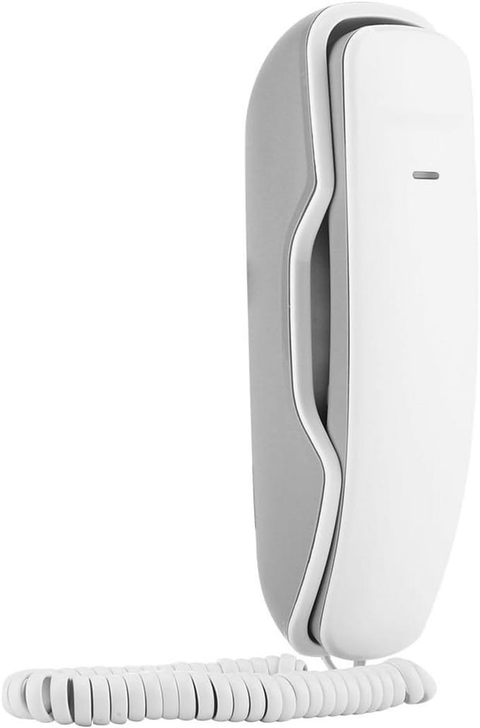 Vaste Wandtelefoon met Helder Geluid, Mute en Herhaaltoets - Wit