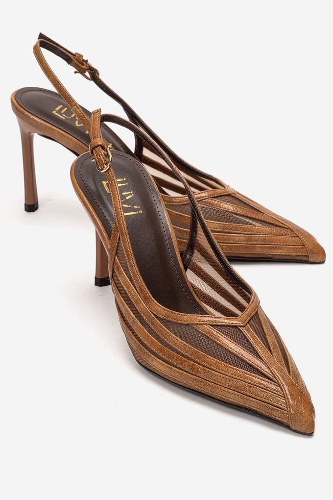 Eleana Slingback Mesh Stilettopomp