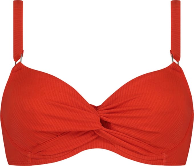 Beachlife Fiery Red shaping bikinitop