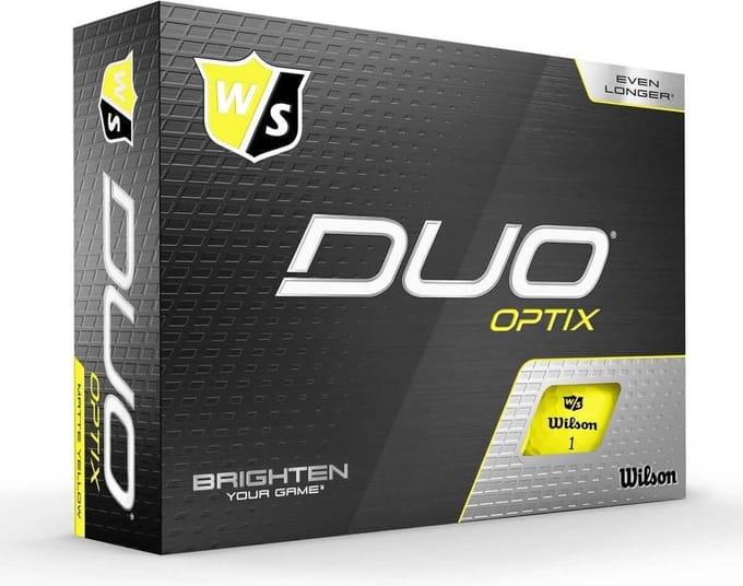 Wilson Staff DUO Soft+ Optix Golfballen - Mat Geel - 12 Stuks