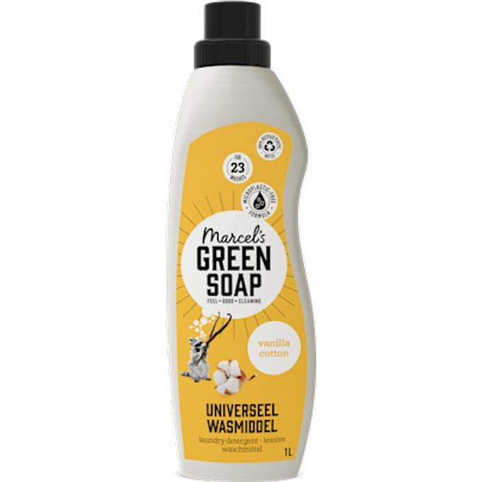 Marcel's Green Soap Wasmiddel Katoen & Vanille 23 Wasbeurten - 1 liter