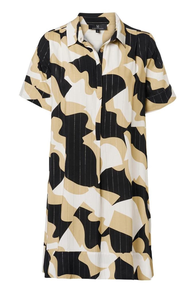 Joella Print Tuniek Zwart / Camel