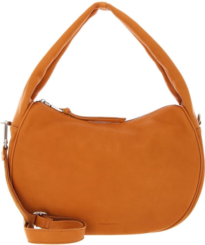 FREDsBRUDER Leren Schoudertas Bobonia Hobo Bag Melon Oranje