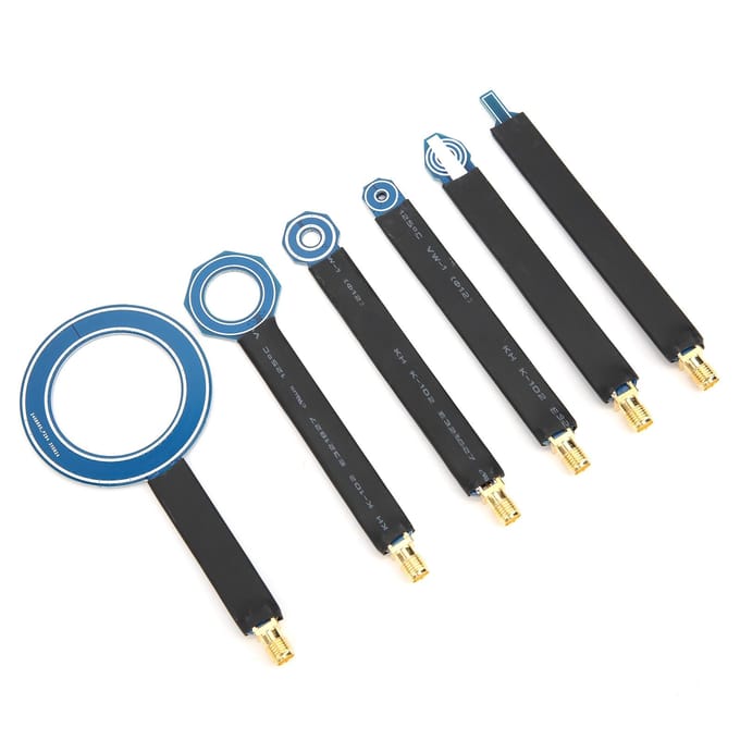 Ensemble de 6 sondes de champ magnétique en champ proche EMI SMA Antennes de test de conduction et de rayonnement