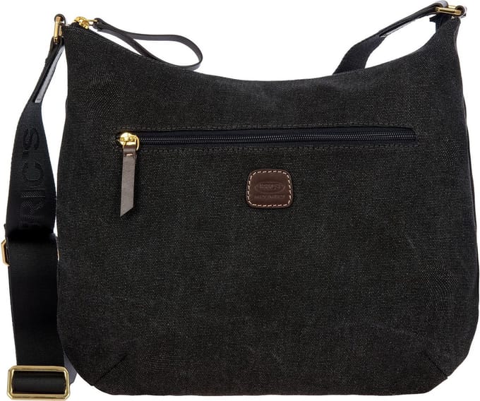 BRIC'S Schoudertas Sorrento Sacca Hobo Bag Black Donkergrijs