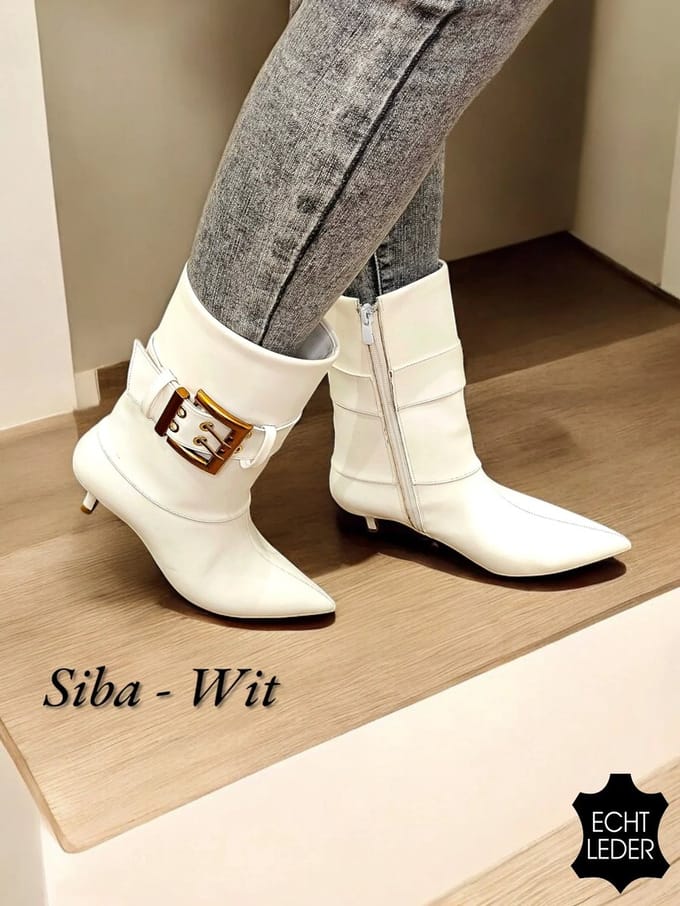 Barla Shoes - Siba - Wit - Korte laars