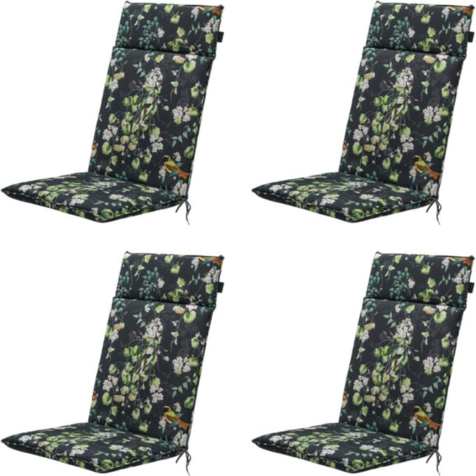 Madison - Tuinstoelkussen Hoge Rug Sadie - Ca. 120x50 cm - Set van 4