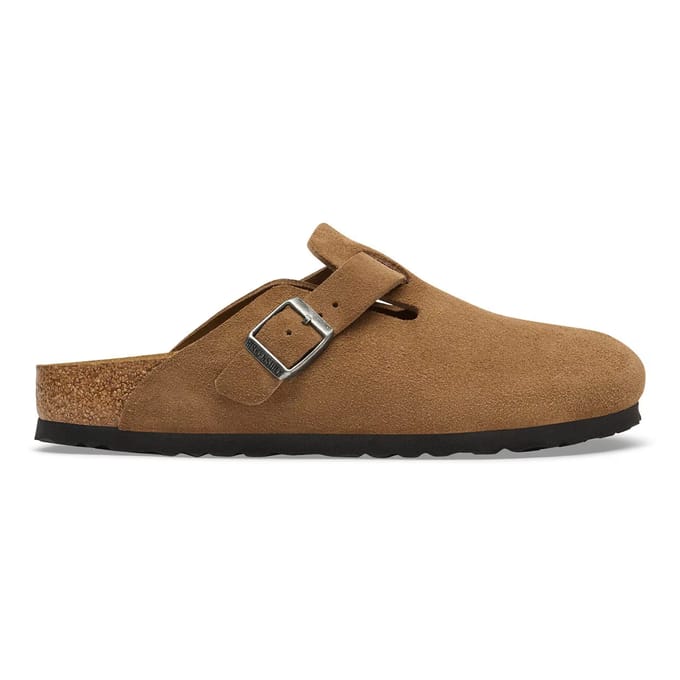 Leren klompen Birkenstock Boston Suede