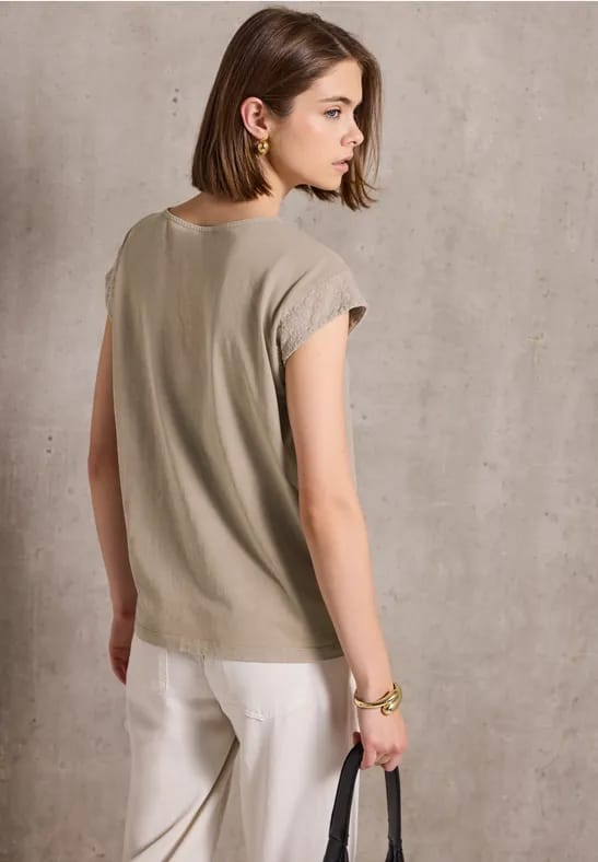 Shirt met gewassen look