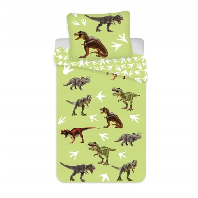 Dinosaurus Dekbedovertrek Baby 100x135 cm Groen