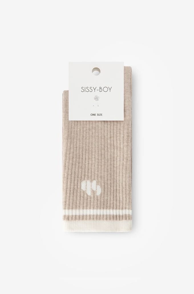 Sissy-Boy - Bruine sokken met logo