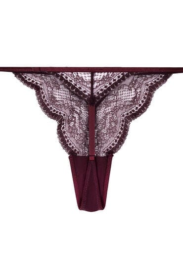 Hunkemöller Dames Lingerie String Isabelle - Paars - maat S