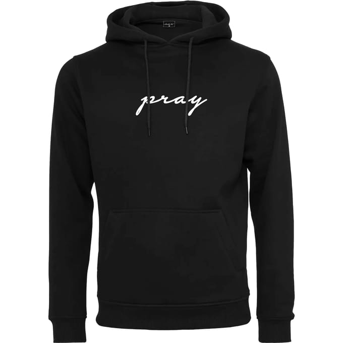 Urban Classics - Pray EMB Hoodie/trui - S - Zwart