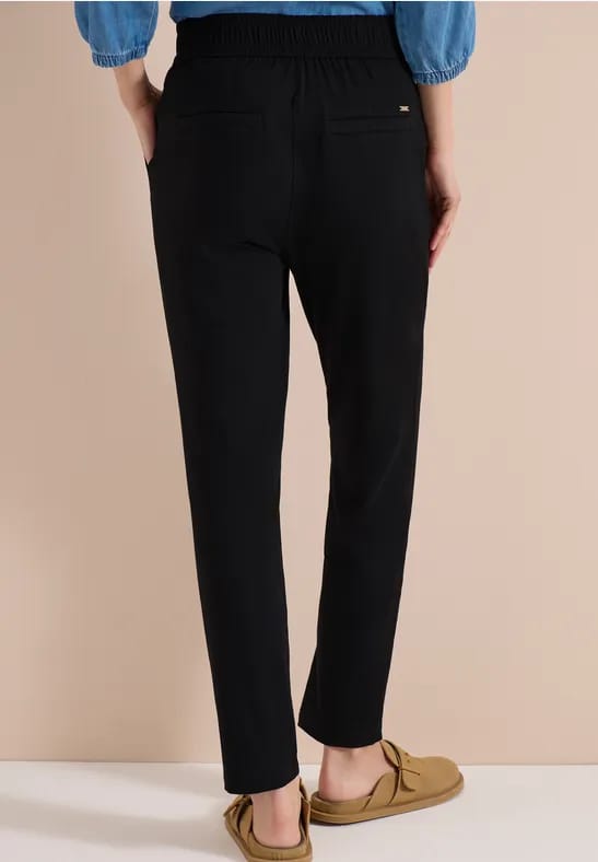 Mid Waist Slim Legs broek in casual fit