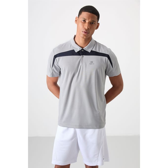 Heren Poloshirt met Kleurblokken